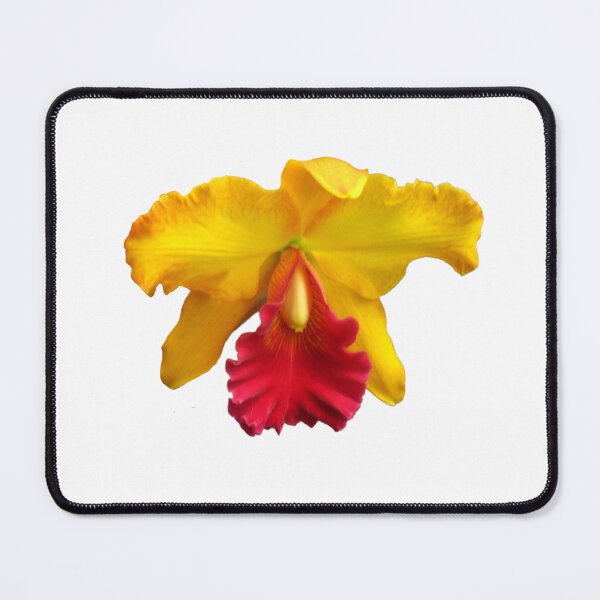 Item preview, Frilly Red & Yellow Orchid Die Cut designed and sold by JoyousArt4u.