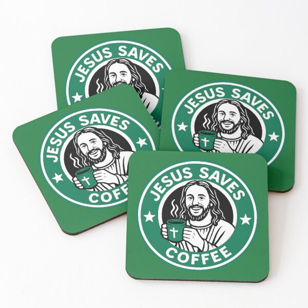 Item preview, Jesus Saves Coffee designed and sold by plushism.