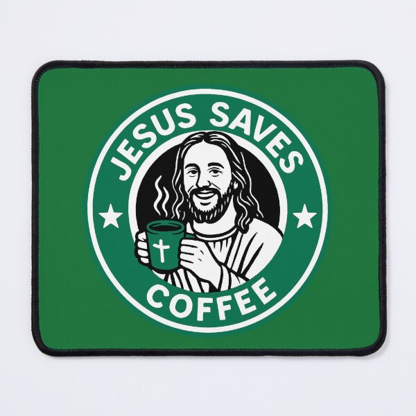 Item preview, Jesus Saves Coffee designed and sold by plushism.