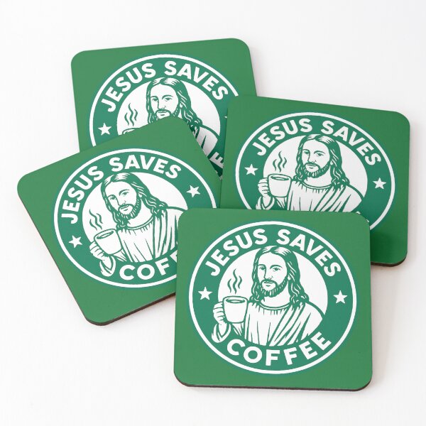 Item preview, Jesus Saves Coffee designed and sold by plushism.