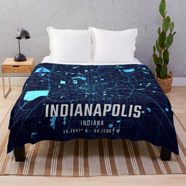 Item preview, Indianapolis Midnight City Map designed and sold by HomeLivingCo.