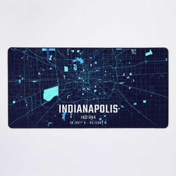Item preview, Indianapolis Midnight City Map designed and sold by HomeLivingCo.