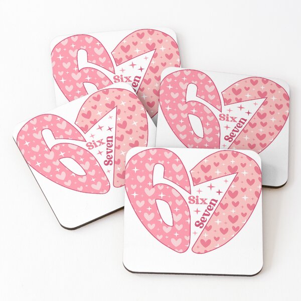 Item preview, Valentine's Day Funny 6 7 Teacher Cute Pink Hearts Six Seven Valentine designed and sold by NeboulaHamra.