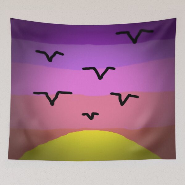 Item preview, HI54ECO Sunset Seagulls designed and sold by ZaryaParx.