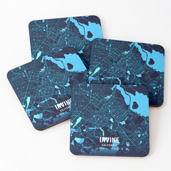 Item preview, Irvine Midnight City Map designed and sold by HomeLivingCo.