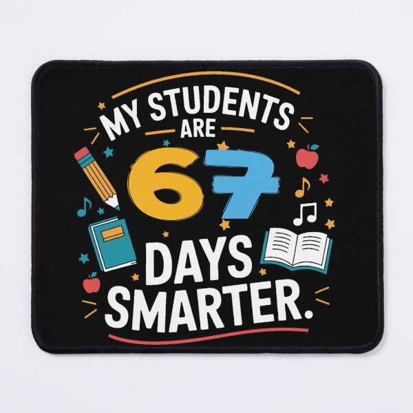 Item preview, My Students Are 67 Days Smarter Teacher Funny 67 Days Smarter School Teacher Tee designed and sold by NeboulaHamra.