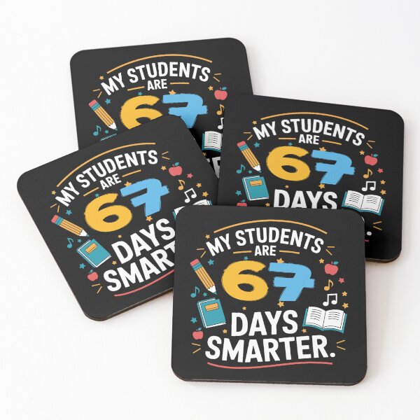 Item preview, My Students Are 67 Days Smarter Teacher Funny 67 Days Smarter School Teacher Tee designed and sold by NeboulaHamra.