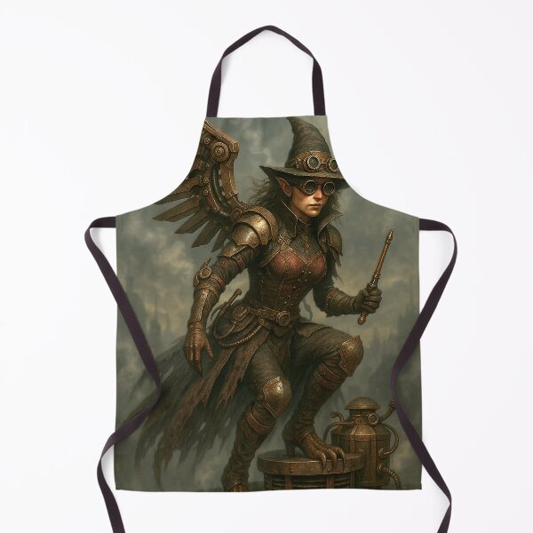Item preview, Steampunk Harpy in Foggy Cityscape designed and sold by WhiteWolfe0127.