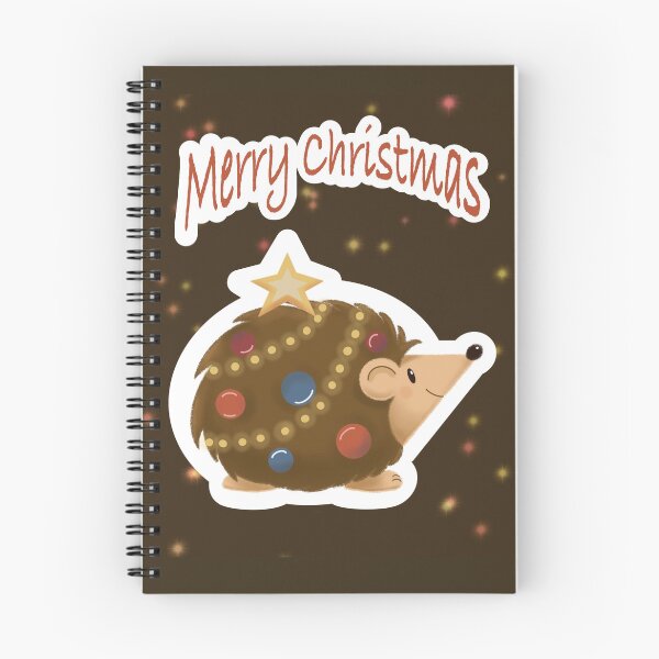 Item preview, Cute Christmas Hedgehog – Festive Woodland Holiday Illustration designed and sold by Sieske's.