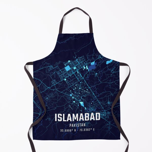 Item preview, Islamabad Midnight City Map designed and sold by HomeLivingCo.