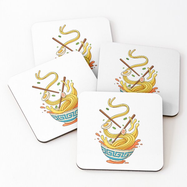 Item preview, Dynamic Ramen Flow – Chopsticks & Splash Art designed and sold by ArteOrchesca.