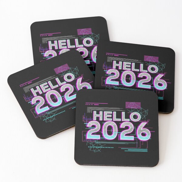 Item preview, Hello 2026 Y2K Tech Aesthetic T-Shirt | Retro Futurist New Year | 90s 2000s Cyberpunk Apparel designed and sold by Design_Your_Day.