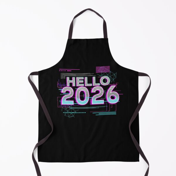 Item preview, Hello 2026 Y2K Tech Aesthetic T-Shirt | Retro Futurist New Year | 90s 2000s Cyberpunk Apparel designed and sold by Design_Your_Day.