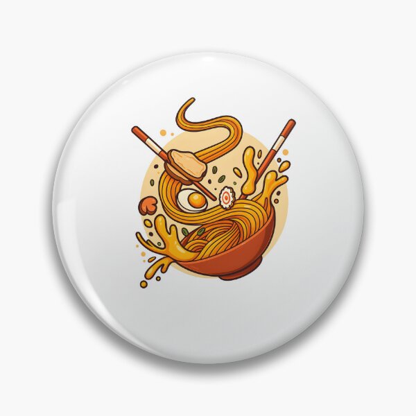 Item preview, Kawaii Ramen Bowl – Cute Japanese Food Artwork designed and sold by ArteOrchesca.