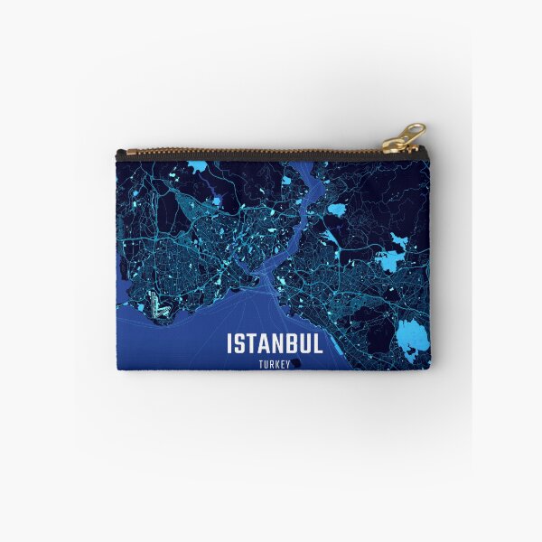 Item preview, Istanbul Midnight City Map designed and sold by HomeLivingCo.