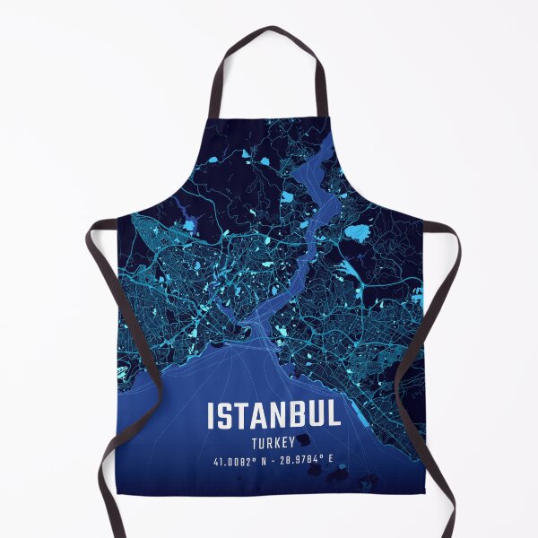 Item preview, Istanbul Midnight City Map designed and sold by HomeLivingCo.