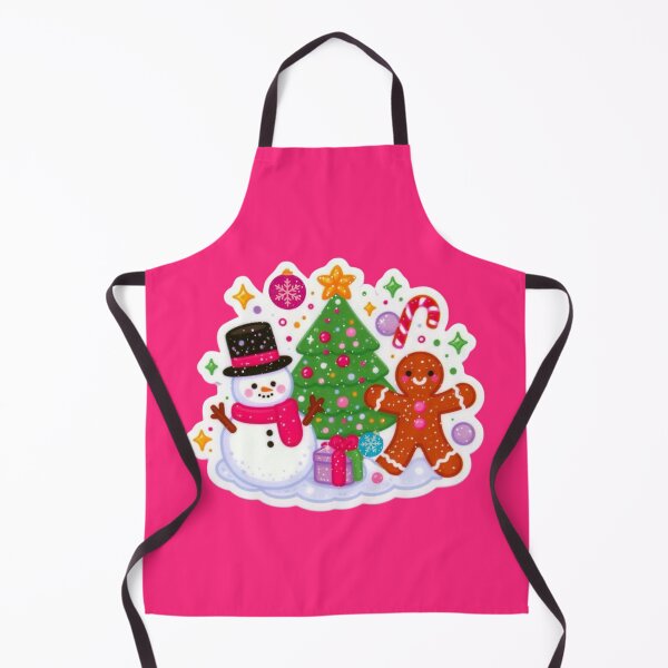 Item preview, Magical Christmas Illustration – Christmas Tree, Gingerbread Man, Snowman & Snowflakes designed and sold by Sugar Wisdom .