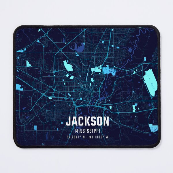 Item preview, Jackson Midnight City Map designed and sold by HomeLivingCo.