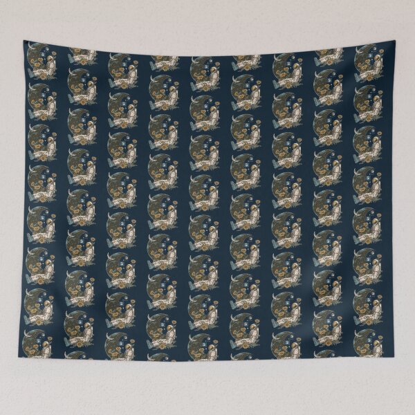 Item preview, Sunflower Astronaut with Moon and Planets – Dreamy Cosmic Space Art designed and sold by Ellisen Prints.