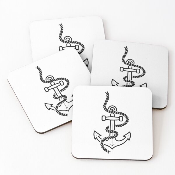 Item preview, Minimal Anchor with Rope Illustration designed and sold by Le Grand Requin.