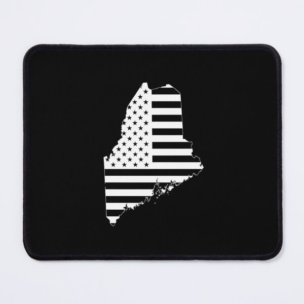 Item preview, Maine USA Flag Silhouette – Stars and Stripes State Outline designed and sold by Paper Drip.