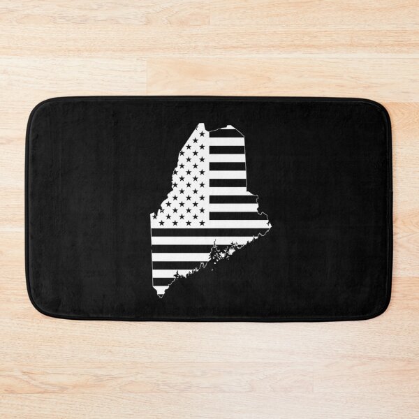 Item preview, Maine USA Flag Silhouette – Stars and Stripes State Outline designed and sold by Paper Drip.