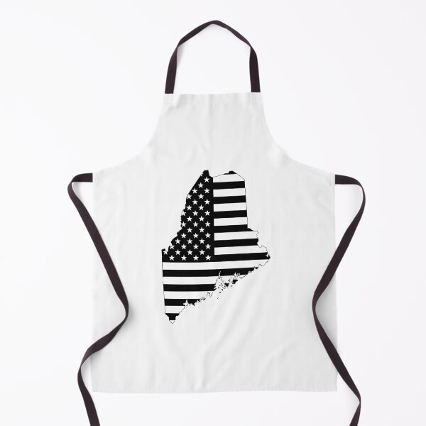Item preview, Maine USA Flag Silhouette – Stars and Stripes State Outline designed and sold by Paper Drip.