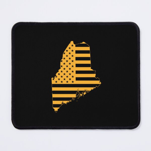 Item preview, Maine USA Flag Silhouette – Stars and Stripes State Outline designed and sold by Paper Drip.