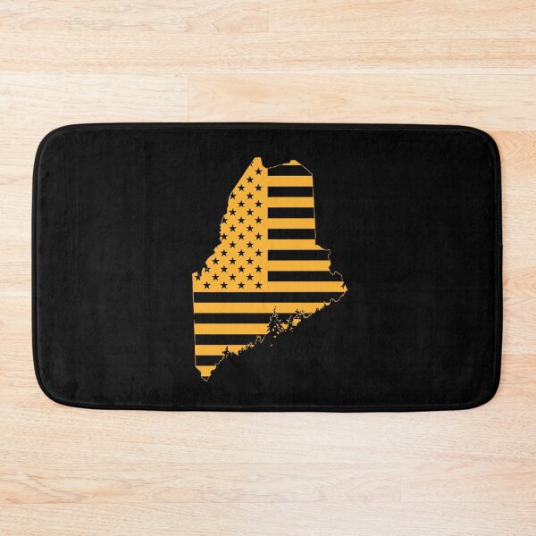 Item preview, Maine USA Flag Silhouette – Stars and Stripes State Outline designed and sold by Paper Drip.