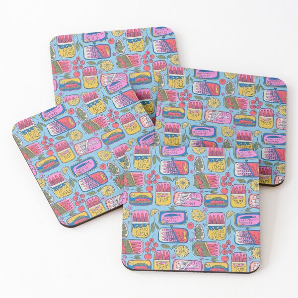 Item preview, Copy of Retro sardines tin canned pattern vintage food illustration  designed and sold by Kimmygowland.