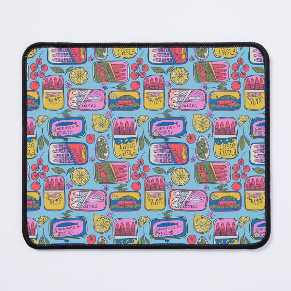 Item preview, Copy of Retro sardines tin canned pattern vintage food illustration  designed and sold by Kimmygowland.