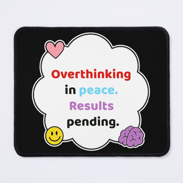 Item preview, Coping Humor – Overthinking In Peace – Gift for Anxious Introverts – Cute Soft Sticker designed and sold by JacobKAurumhead.