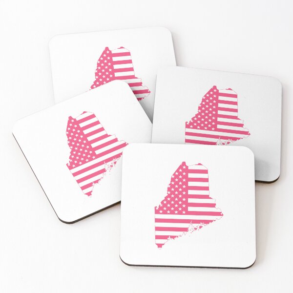 Item preview, Maine USA Flag Silhouette – Stars and Stripes State Outline designed and sold by Paper Drip.