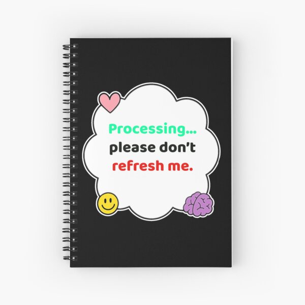 Item preview, Coping Humor – Processing Please Wait – Gift for Burnout Survivors – Cute Soft Sticker designed and sold by JacobKAurumhead.