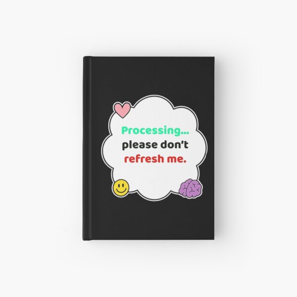 Item preview, Coping Humor – Processing Please Wait – Gift for Burnout Survivors – Cute Soft Sticker designed and sold by JacobKAurumhead.