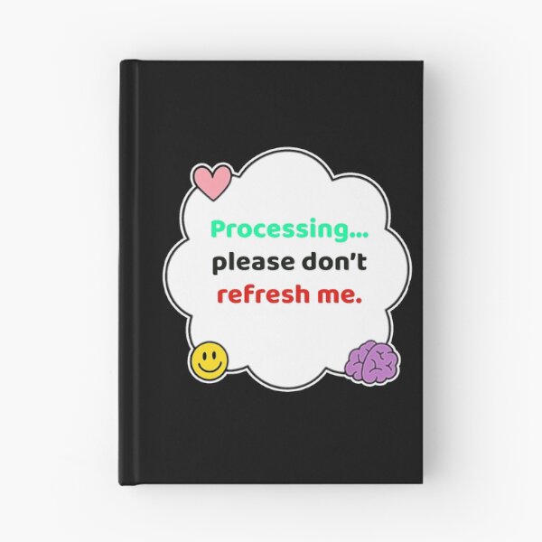 Item preview, Coping Humor – Processing Please Wait – Gift for Burnout Survivors – Cute Soft Sticker designed and sold by JacobKAurumhead.