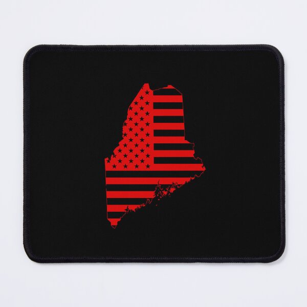 Item preview, Maine USA Flag Silhouette – Stars and Stripes State Outline designed and sold by Paper Drip.