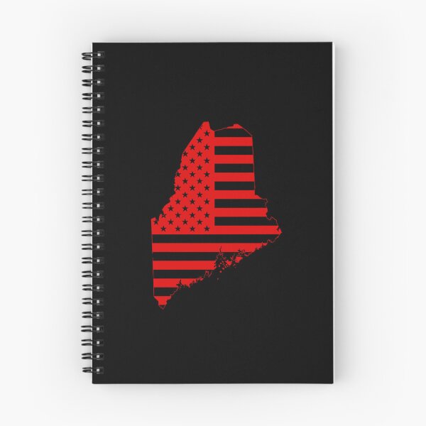 Item preview, Maine  USA Flag Silhouette – Stars and Stripes State Outline designed and sold by Paper Drip.
