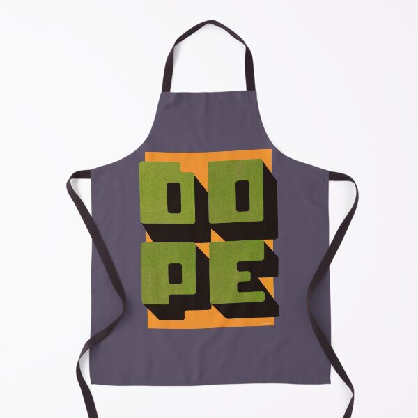 Item preview, DOPE Retro Groovy Block Lettering Art Print designed and sold by KerlZ.