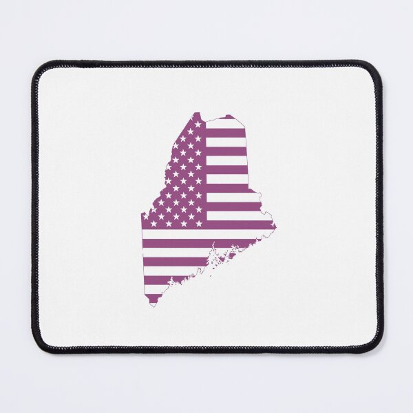 Item preview, Maine USA Flag Silhouette – Stars and Stripes State Outline designed and sold by Paper Drip.