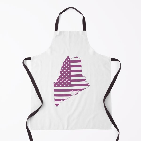 Item preview, Maine USA Flag Silhouette – Stars and Stripes State Outline designed and sold by Paper Drip.