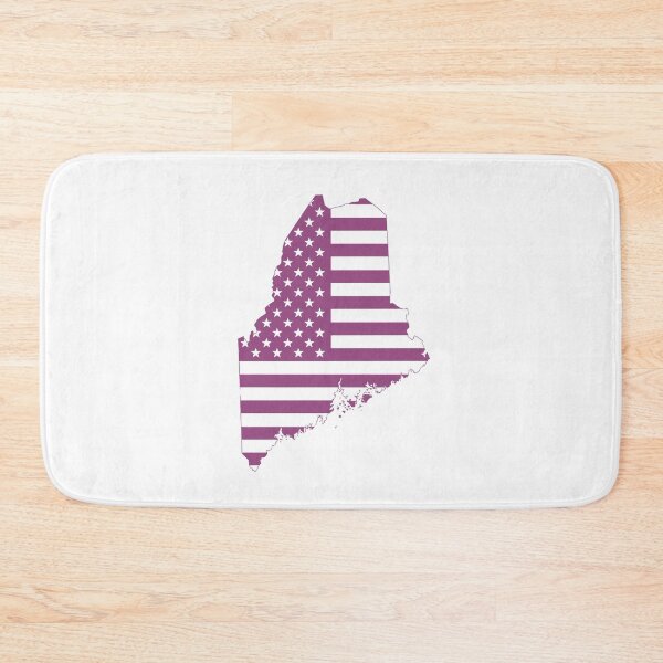Item preview, Maine USA Flag Silhouette – Stars and Stripes State Outline designed and sold by Paper Drip.