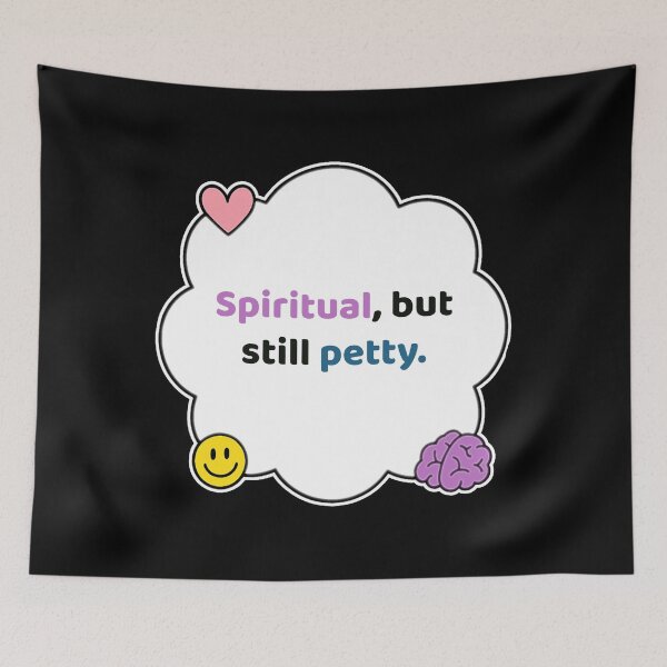 Item preview, Coping Humor – Spiritual But Still Petty – Gift for Spiritual Girlies – Cute Soft Sticker designed and sold by JacobKAurumhead.