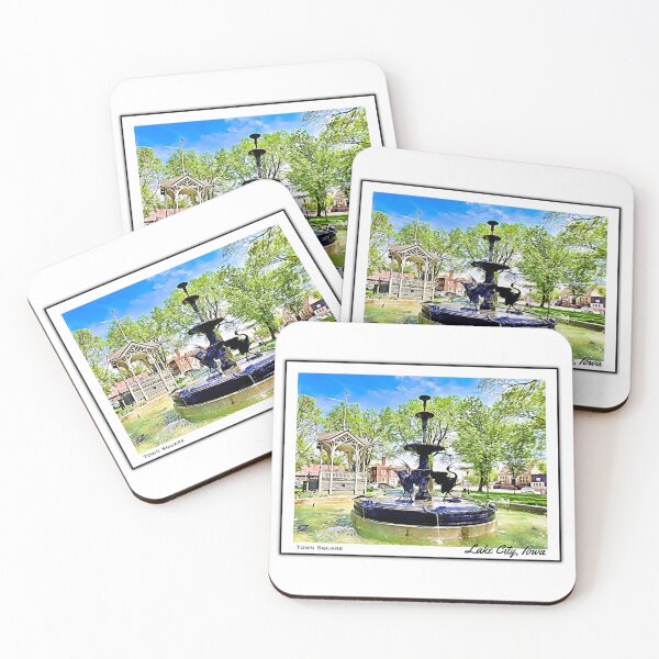 Item preview, Lake City, Iowa Town Square designed and sold by MsKatieCreations.