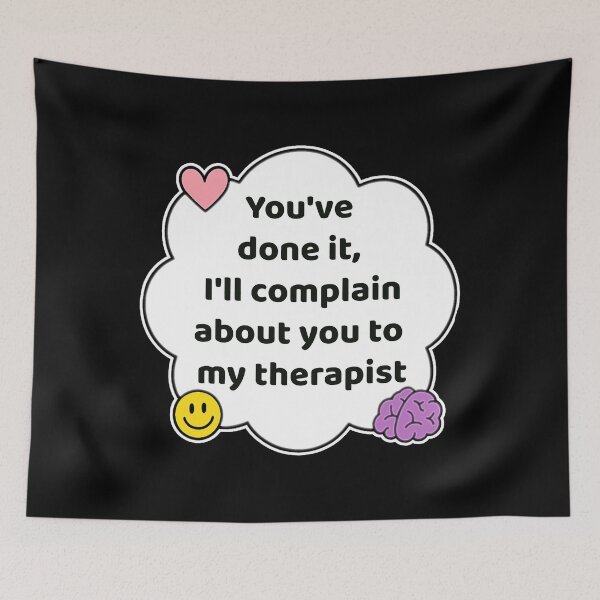 Item preview, Coping Humor – Complaining to My Therapist – Gift for Best Friends – Cute Soft Sticker designed and sold by JacobKAurumhead.