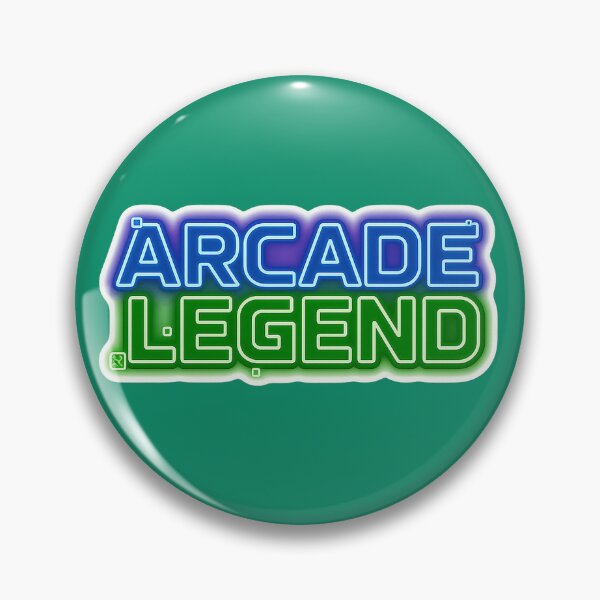 Item preview, Neon ARCARCADE LEGEND Retro 90s Gamer Aesthetic | Transparent Sticker & T-Shirt Design designed and sold by Mirkoniart.