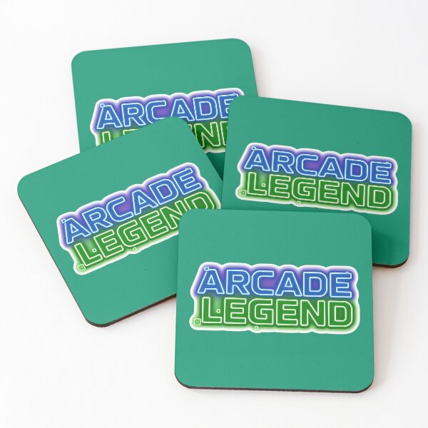 Item preview, Neon ARCARCADE LEGEND Retro 90s Gamer Aesthetic | Transparent Sticker & T-Shirt Design designed and sold by Mirkoniart.