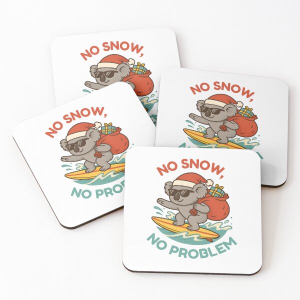 Item preview, Now Snow, Now Problem – Funny Surfing Koala Christmas Design designed and sold by SVALANART.