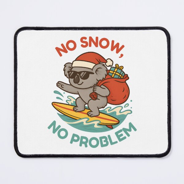 Item preview, Now Snow, Now Problem – Funny Surfing Koala Christmas Design designed and sold by SVALANART.