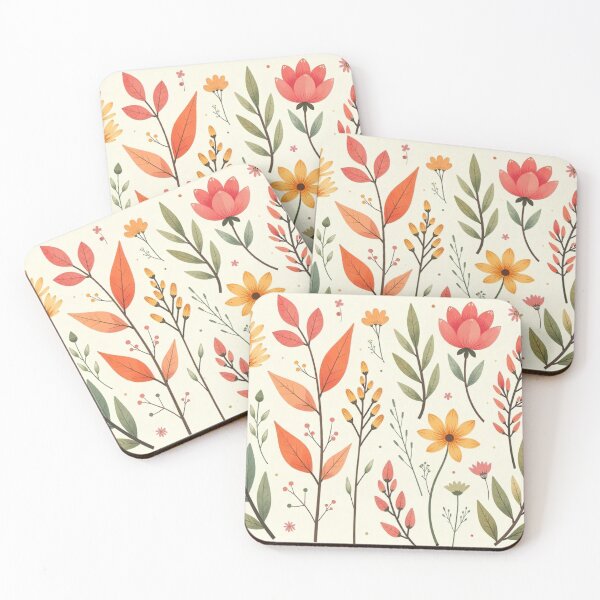 Item preview, Autumn Floral Meadow - Warm Botanical Elements designed and sold by Humiditverse.